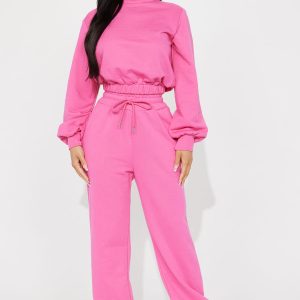 Soul Shine Jogger Lounge Set - Pink